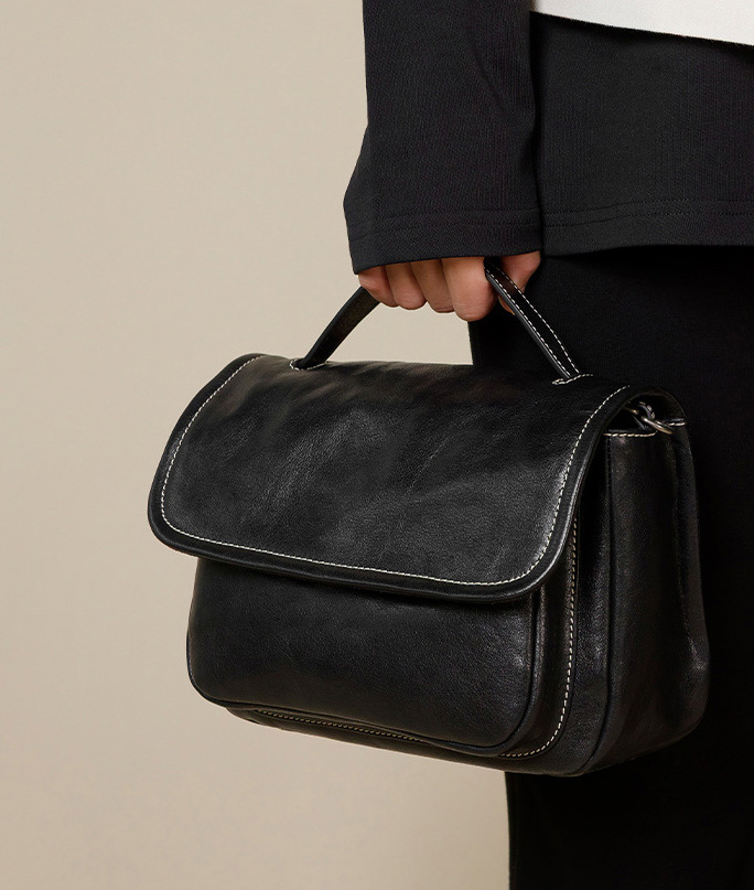 香港狄記皮具 狄記 原創真皮手工 ins郵差包 ins風格包包 頭層牛皮包包 皮革 原創手工真皮 皮件 DEEPKEE 復古真皮手工包