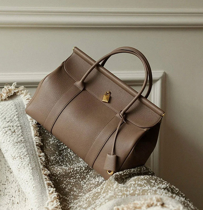 DEEPKEE original nubuck handmade full-grain genuine leather cowhide bag 輕奢真皮手提公事包17920號