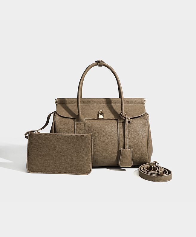 DEEPKEE original nubuck handmade full-grain genuine leather cowhide bag 輕奢真皮手提公事包17920號