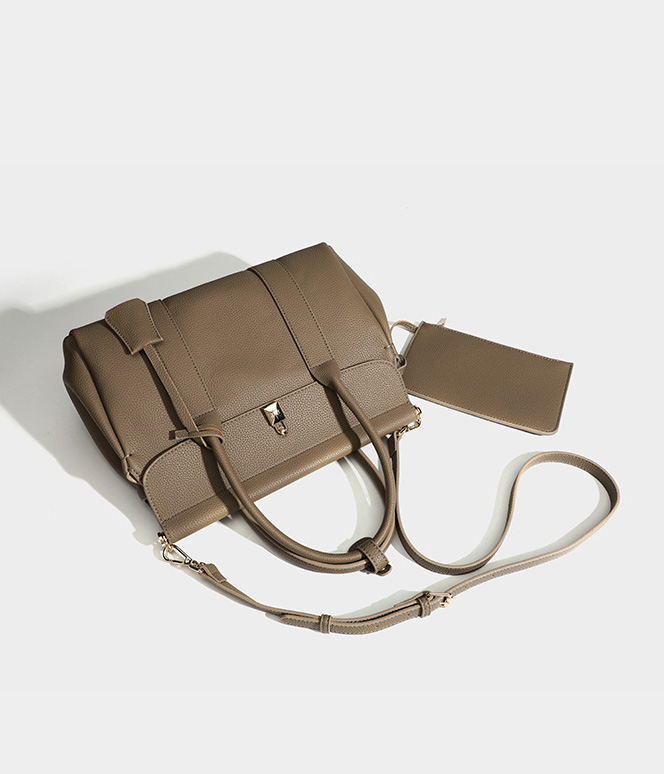 DEEPKEE original nubuck handmade full-grain genuine leather cowhide bag 輕奢真皮手提公事包17920號