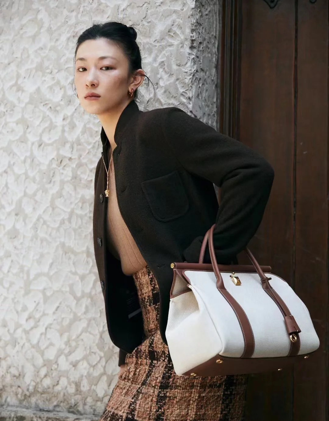 DEEPKEE original nubuck handmade full-grain genuine leather cowhide bag 輕奢真皮手提公事包17920號