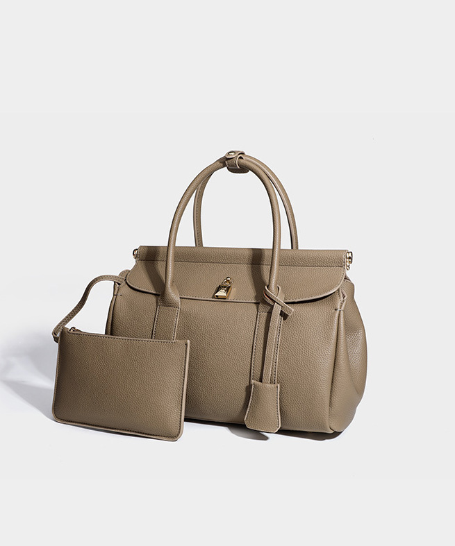 DEEPKEE original nubuck handmade full-grain genuine leather cowhide bag 輕奢真皮手提公事包17920號