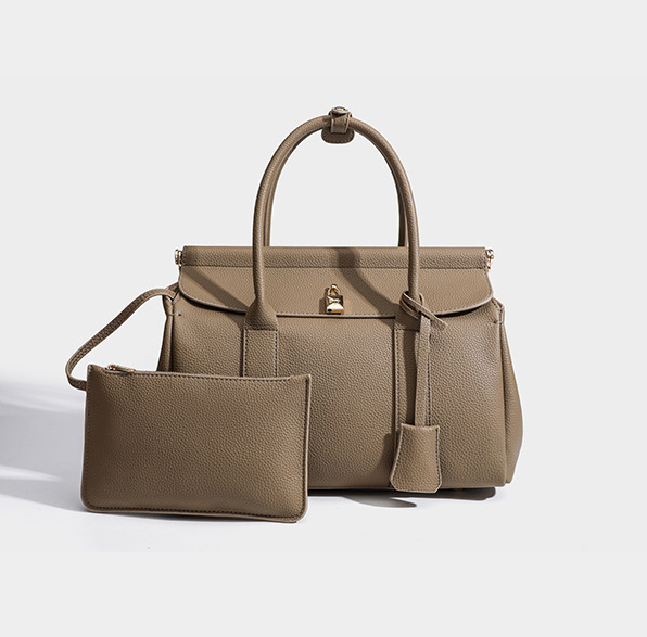 DEEPKEE original nubuck handmade full-grain genuine leather cowhide bag 輕奢真皮手提公事包17920號