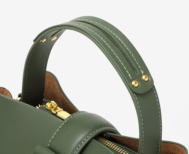 DEEPKEE original nubuck handmade full-grain genuine leather cowhide bag 真皮水桶包 手提單肩斜挎包女 1916 號