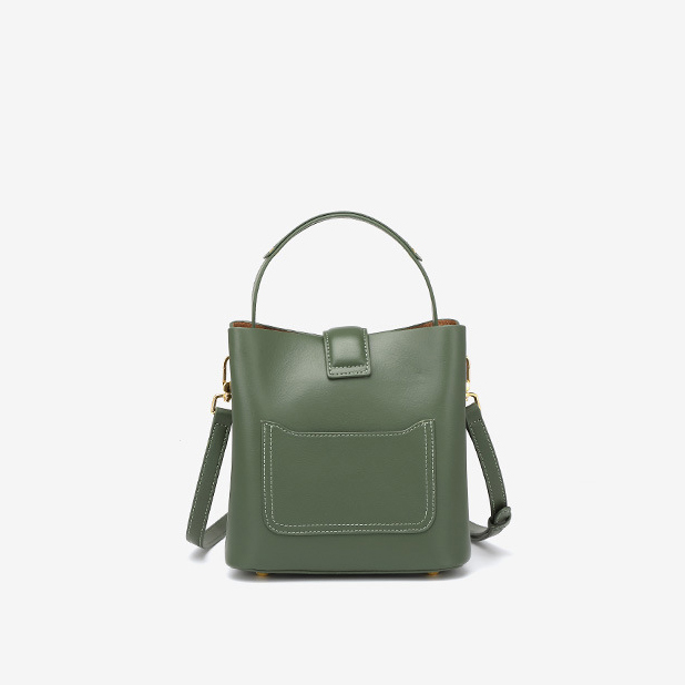 DEEPKEE original nubuck handmade full-grain genuine leather cowhide bag 真皮水桶包 手提單肩斜挎包女 1916 號