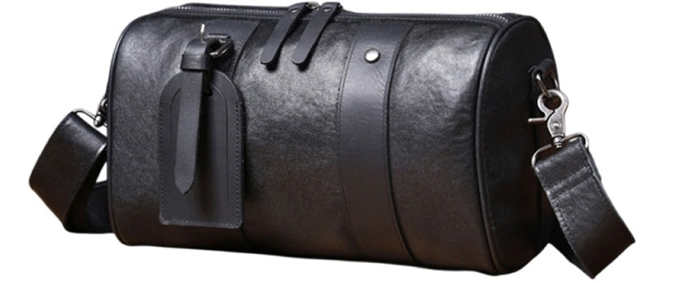 香港狄記皮具 狄記 原創真皮手工 ins郵差包 ins風格包包 頭層牛皮包包 皮革 原創手工真皮 皮件 頭層牛皮肩背圓筒包男包【LB1197】喜番屋