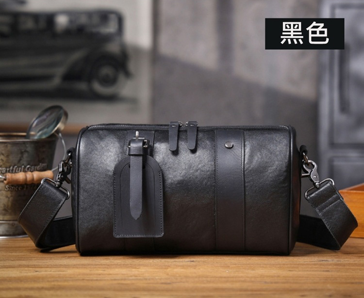 香港狄記皮具 狄記 原創真皮手工 ins郵差包 ins風格包包 頭層牛皮包包 皮革 原創手工真皮 皮件 頭層牛皮肩背圓筒包男包【LB1197】喜番屋