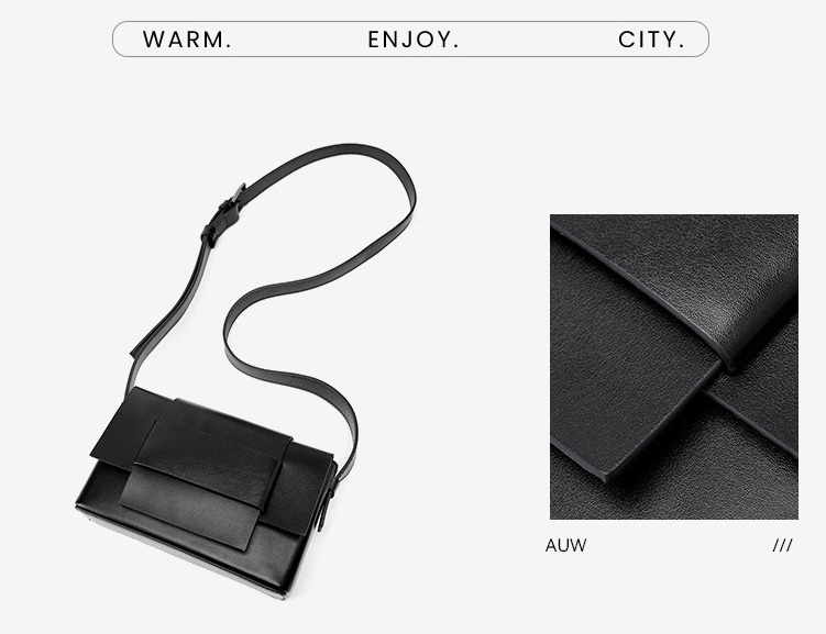 DEEPKEE original nubuck handmade full-grain genuine leather cowhide bag 中性軟皮編織小方包豆腐包小眾設計單肩牛皮女包 2088 號