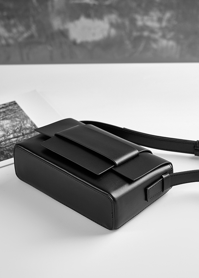 DEEPKEE original nubuck handmade full-grain genuine leather cowhide bag 中性軟皮編織小方包豆腐包小眾設計單肩牛皮女包 2088 號