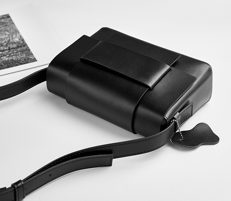 DEEPKEE original nubuck handmade full-grain genuine leather cowhide bag 中性軟皮編織小方包豆腐包小眾設計單肩牛皮女包 2088 號