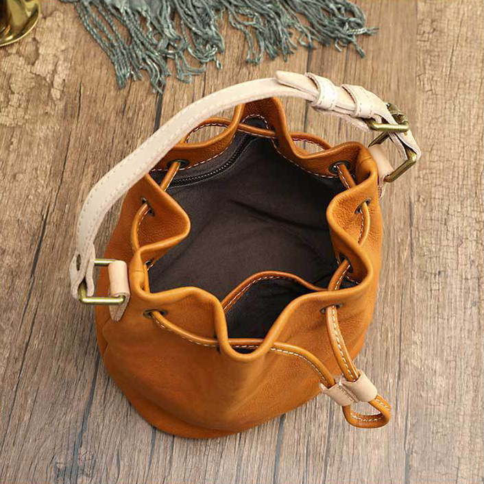 DEEPKEE original nubuck handmade full-grain genuine leather cowhide bag 頭層牛皮經典百搭腋下单肩斜挎包 21030 號