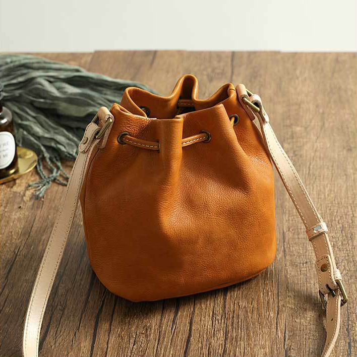 DEEPKEE original nubuck handmade full-grain genuine leather cowhide bag 頭層牛皮經典百搭腋下单肩斜挎包 21030 號