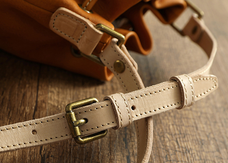 DEEPKEE original nubuck handmade full-grain genuine leather cowhide bag 頭層牛皮經典百搭腋下单肩斜挎包 21030 號