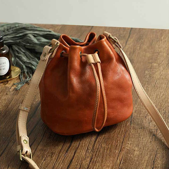 DEEPKEE original nubuck handmade full-grain genuine leather cowhide bag 頭層牛皮經典百搭腋下单肩斜挎包 21030 號