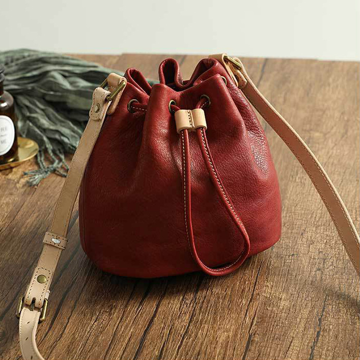 DEEPKEE original nubuck handmade full-grain genuine leather cowhide bag 頭層牛皮經典百搭腋下单肩斜挎包 21030 號