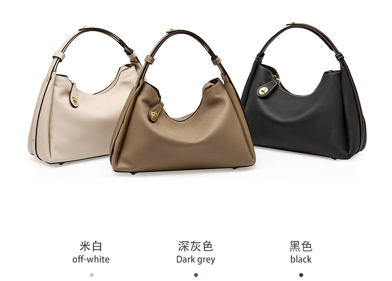 DEEPKEE original nubuck handmade full-grain genuine leather cowhide bag 真皮斜挎單肩包高級感時尚腋下包 2106 號