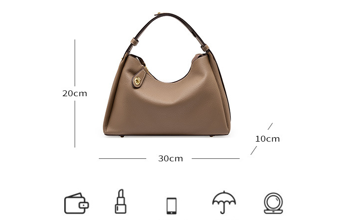 DEEPKEE original nubuck handmade full-grain genuine leather cowhide bag 真皮斜挎單肩包高級感時尚腋下包 2106 號