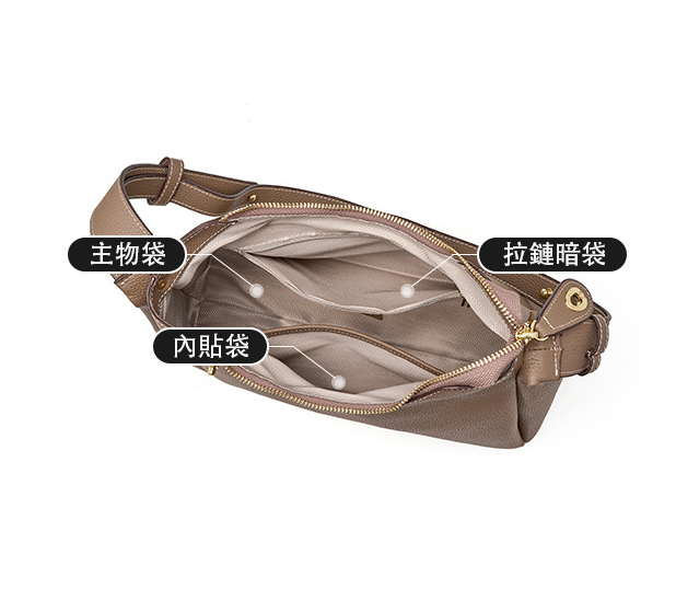 DEEPKEE original nubuck handmade full-grain genuine leather cowhide bag 真皮斜挎單肩包高級感時尚腋下包 2106 號