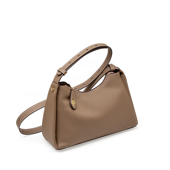 DEEPKEE original nubuck handmade full-grain genuine leather cowhide bag 真皮斜挎單肩包高級感時尚腋下包 2106 號