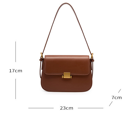 DEEPKEE original nubuck handmade full-grain genuine leather cowhide bag 高級感小眾設計腋下包真皮女包 2126 號