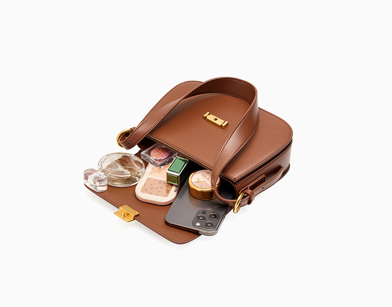 DEEPKEE original nubuck handmade full-grain genuine leather cowhide bag 高級感小眾設計腋下包真皮女包 2126 號