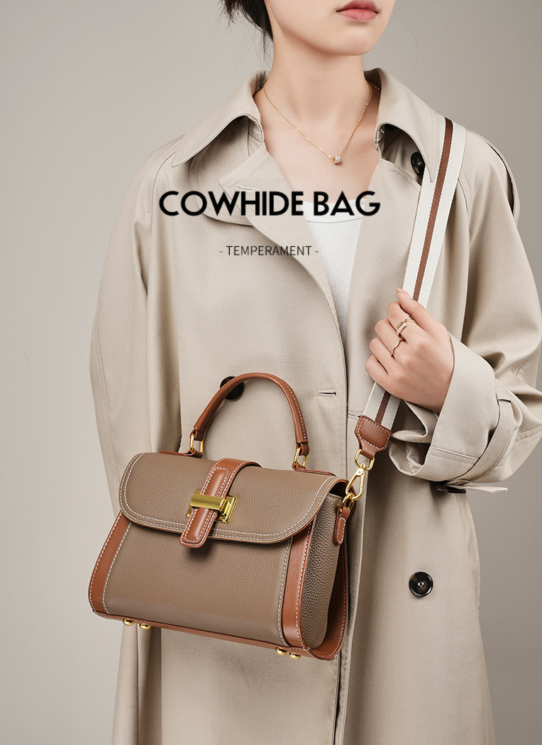 DEEPKEE original nubuck handmade full-grain genuine leather cowhide bag 頭層牛皮包高級質感時尚手提包斜挎包 2189 號