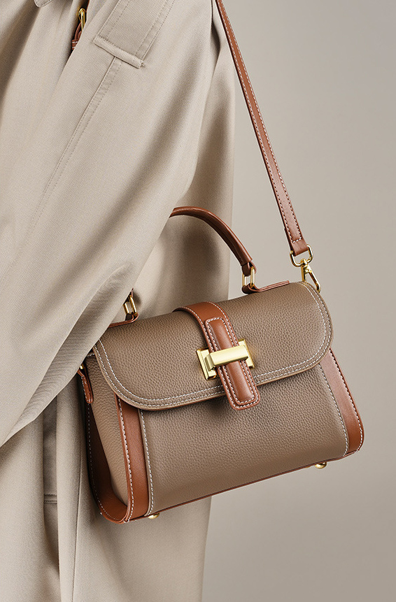 DEEPKEE original nubuck handmade full-grain genuine leather cowhide bag 頭層牛皮包高級質感時尚手提包斜挎包 2189 號