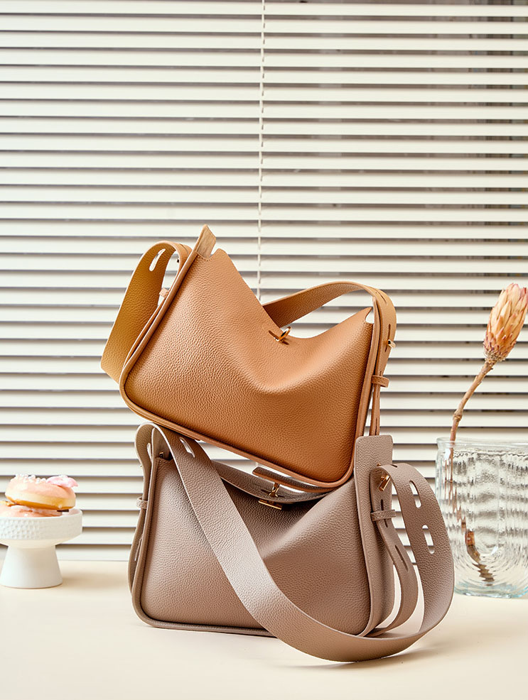 DEEPKEE original nubuck handmade full-grain genuine leather cowhide bag 小眾輕奢女包 高級感托特包 2236 號