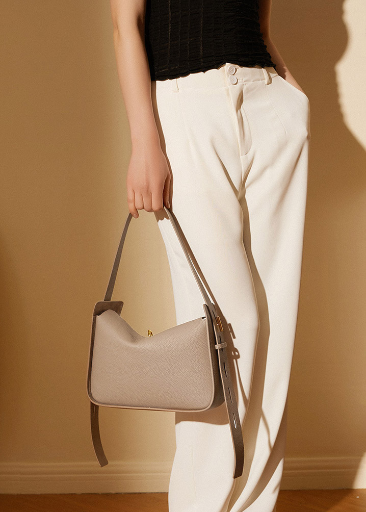 DEEPKEE original nubuck handmade full-grain genuine leather cowhide bag 小眾輕奢女包 高級感托特包 2236 號