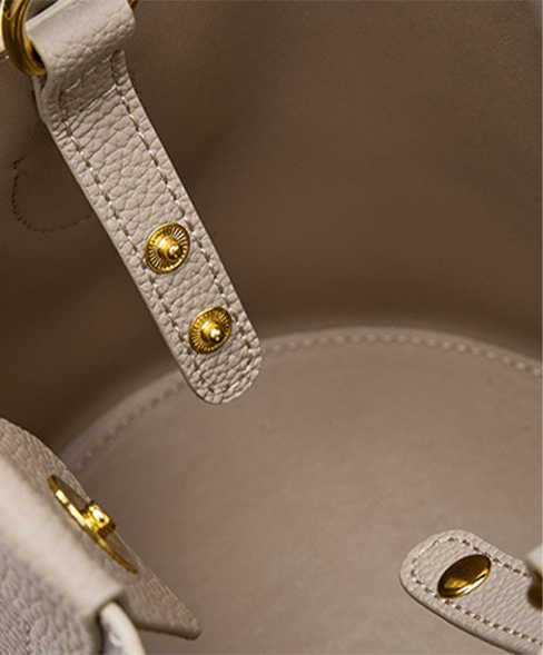 DEEPKEE original nubuck handmade full-grain genuine leather cowhide bag 头层牛皮手提斜挎水桶包2269號