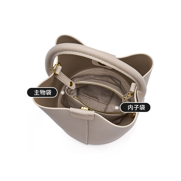 DEEPKEE original nubuck handmade full-grain genuine leather cowhide bag 头层牛皮手提斜挎水桶包2269號