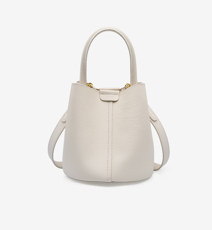 DEEPKEE original nubuck handmade full-grain genuine leather cowhide bag 头层牛皮手提斜挎水桶包2269號