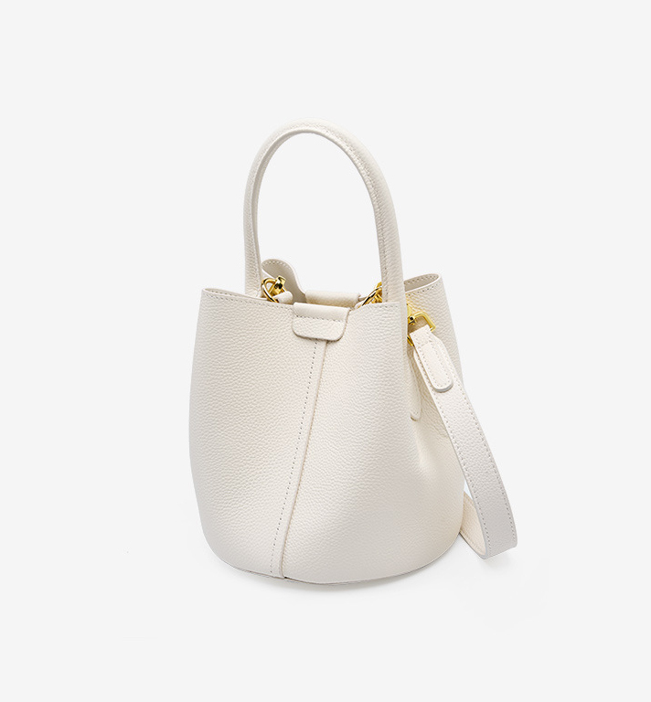 DEEPKEE original nubuck handmade full-grain genuine leather cowhide bag 头层牛皮手提斜挎水桶包2269號