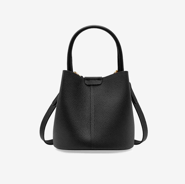 DEEPKEE original nubuck handmade full-grain genuine leather cowhide bag 头层牛皮手提斜挎水桶包2269號