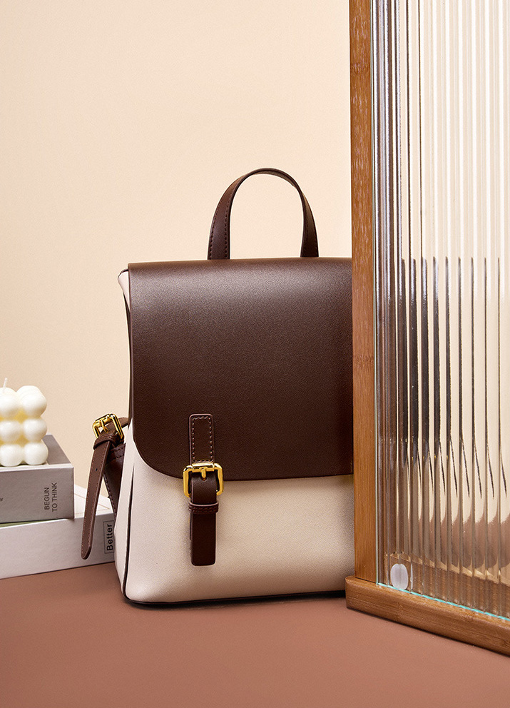 DEEPKEE original nubuck handmade full-grain genuine leather cowhide bag 新款雙肩包 簡約大容量旅行背包 2287 號