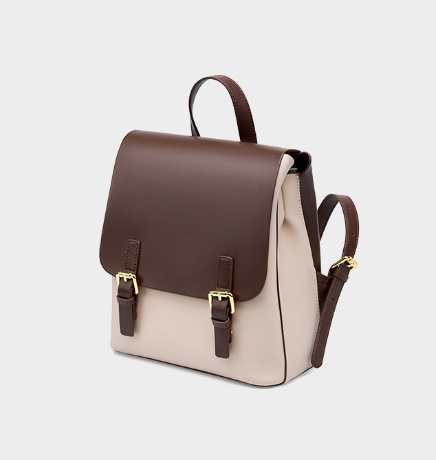 DEEPKEE original nubuck handmade full-grain genuine leather cowhide bag 新款雙肩包 簡約大容量旅行背包 2287 號