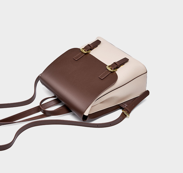 DEEPKEE original nubuck handmade full-grain genuine leather cowhide bag 新款雙肩包 簡約大容量旅行背包 2287 號