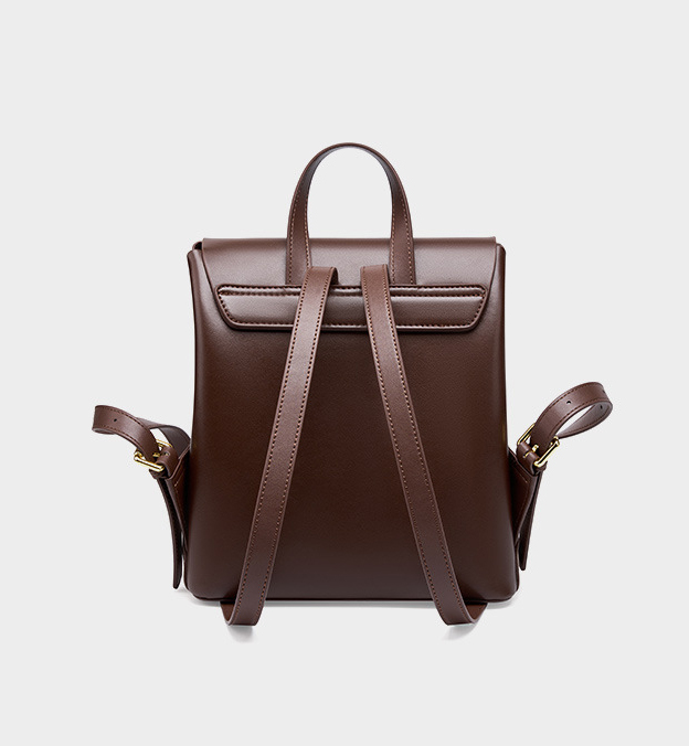 DEEPKEE original nubuck handmade full-grain genuine leather cowhide bag 新款雙肩包 簡約大容量旅行背包 2287 號