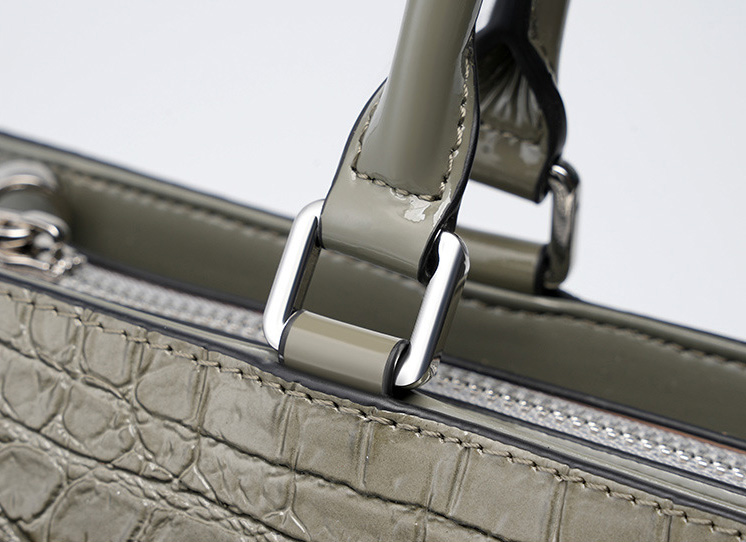 DEEPKEE original nubuck handmade full-grain genuine leather cowhide bag 凱麗包鱷魚紋牛皮百搭女包 手提單肩斜挎大容量包 2299 號