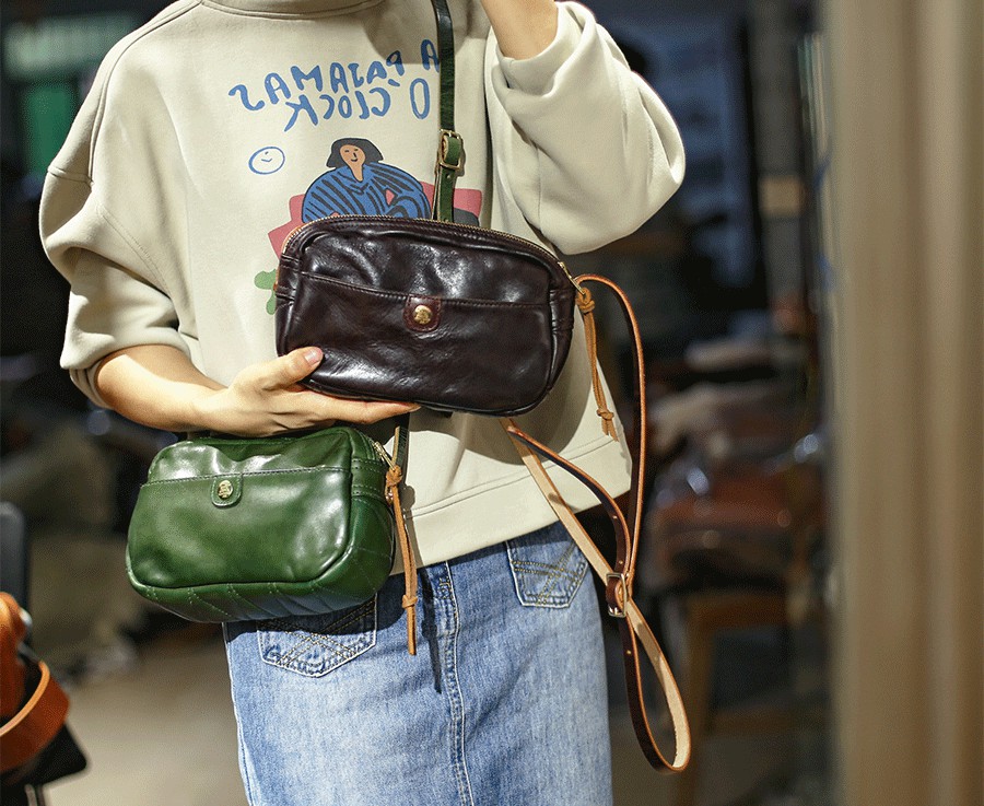 香港狄記皮具 狄記 原創真皮手工 ins郵差包 ins風格包包 頭層牛皮包包 皮革 原創手工真皮 皮件 DEEPKEE 復古真皮手工包