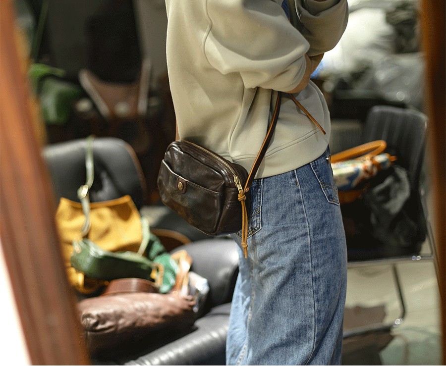 香港狄記皮具 狄記 原創真皮手工 ins郵差包 ins風格包包 頭層牛皮包包 皮革 原創手工真皮 皮件 DEEPKEE 復古真皮手工包