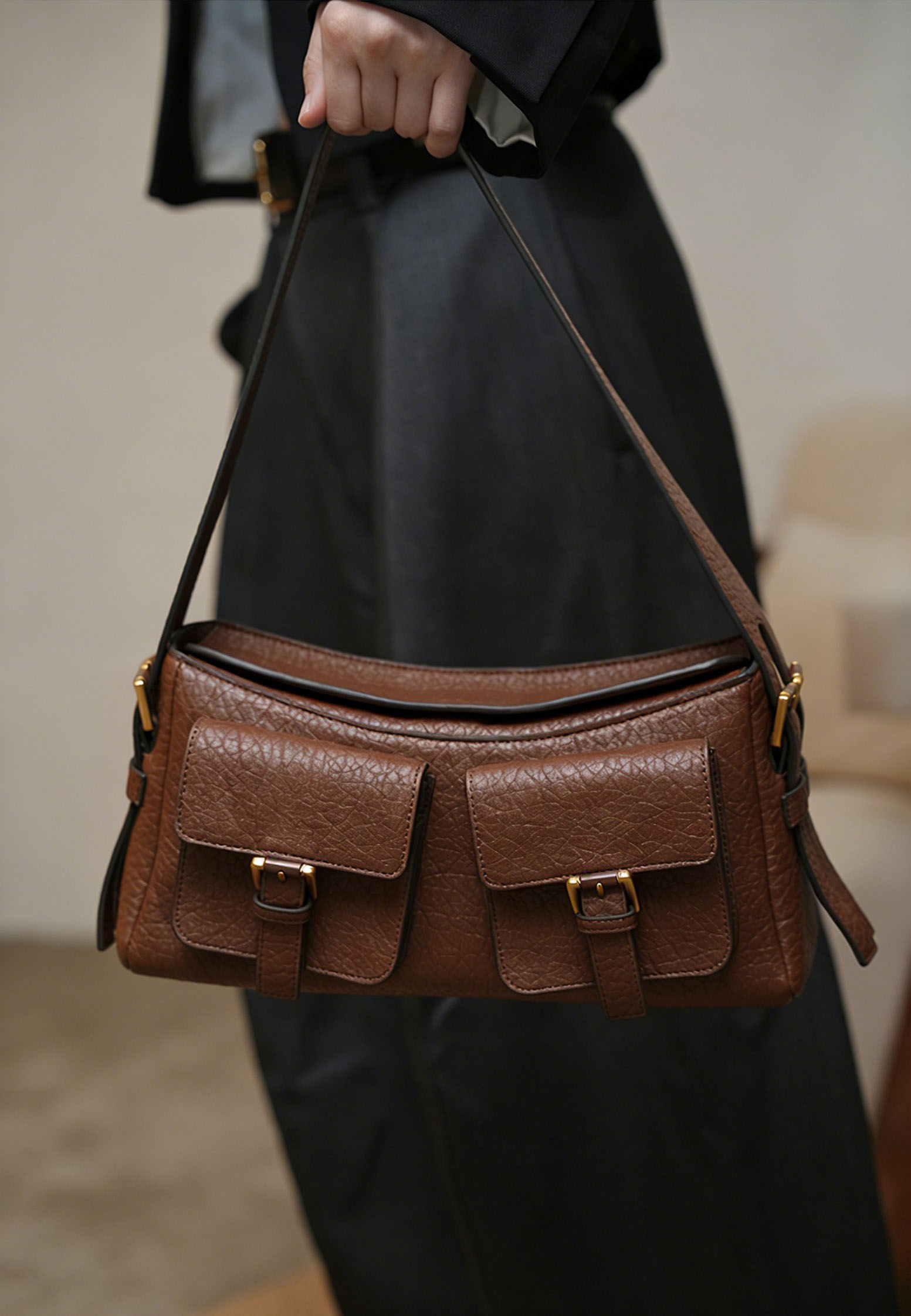 香港狄記皮具 狄記 原創真皮手工 ins郵差包 ins風格包包 頭層牛皮包包 皮革 原創手工真皮 皮件 DEEPKEE 復古真皮手工包