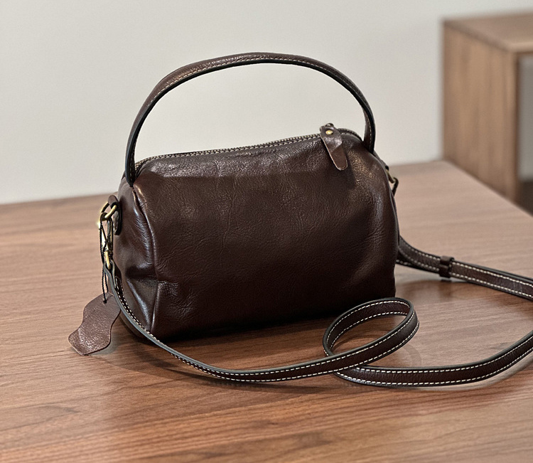 DEEPKEE 真皮女包復古簡約手提包 24026 號