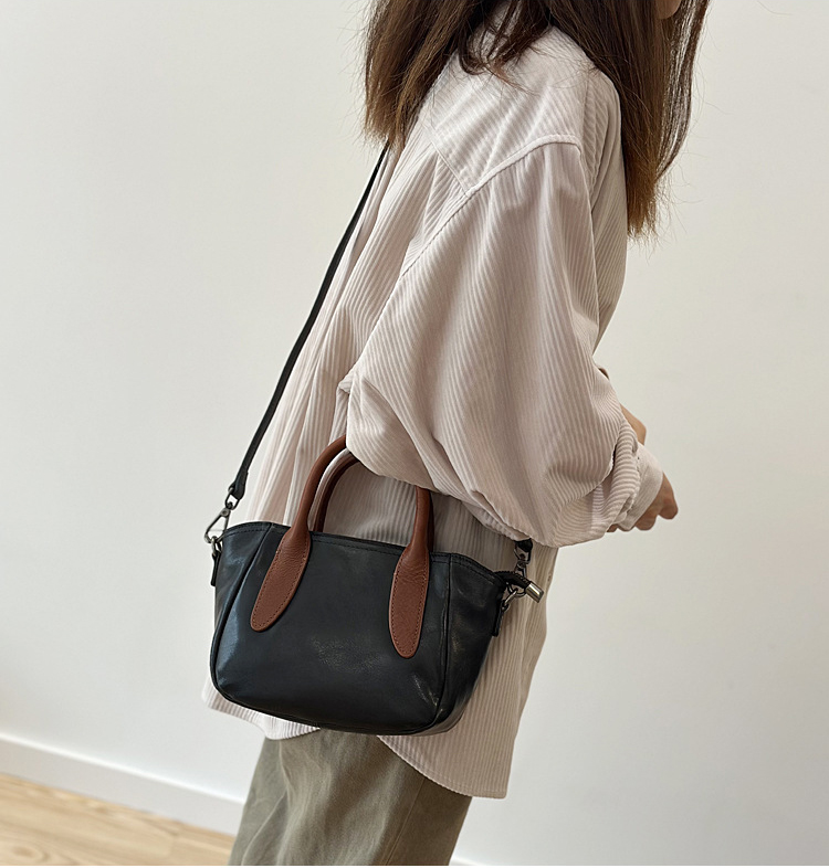 DEEPKEE 頭層樹膏牛皮單肩斜挎包 質感真皮女包 25011 號