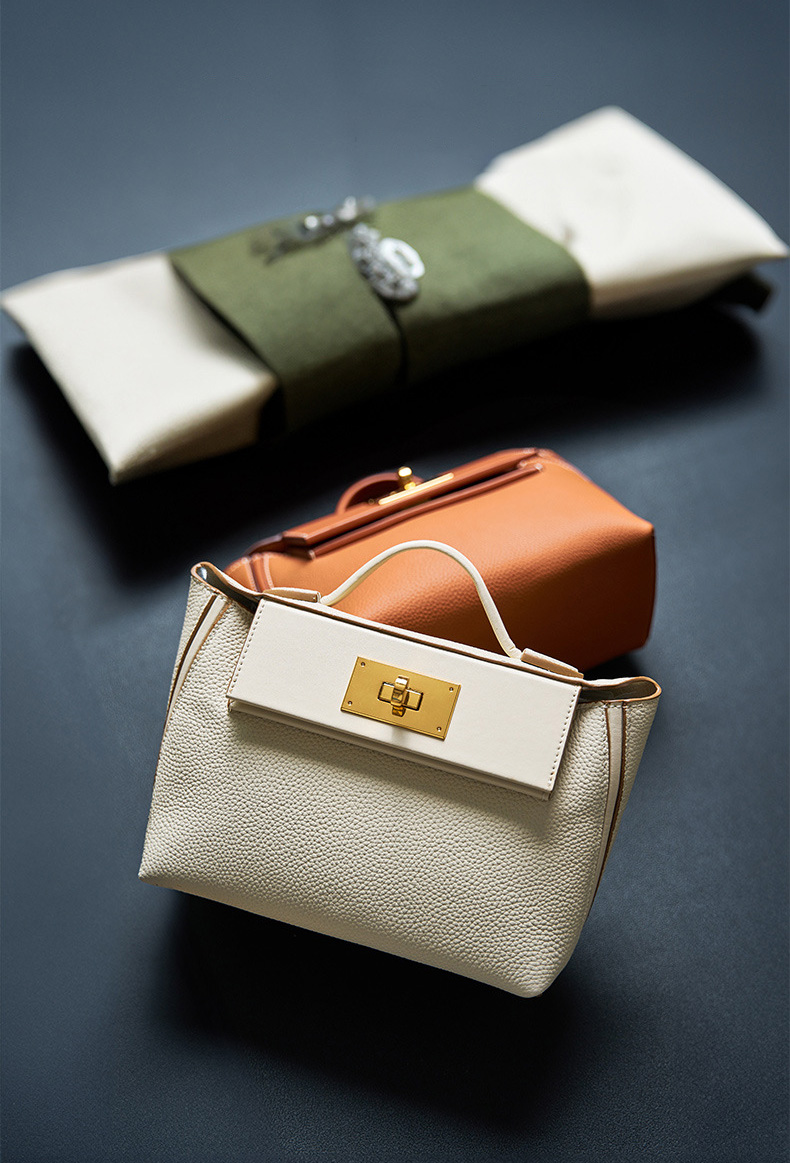 DEEPKEE original nubuck handmade full-grain genuine leather cowhide bag 頭層牛皮餃子包手提單肩斜挎背包 2519 號