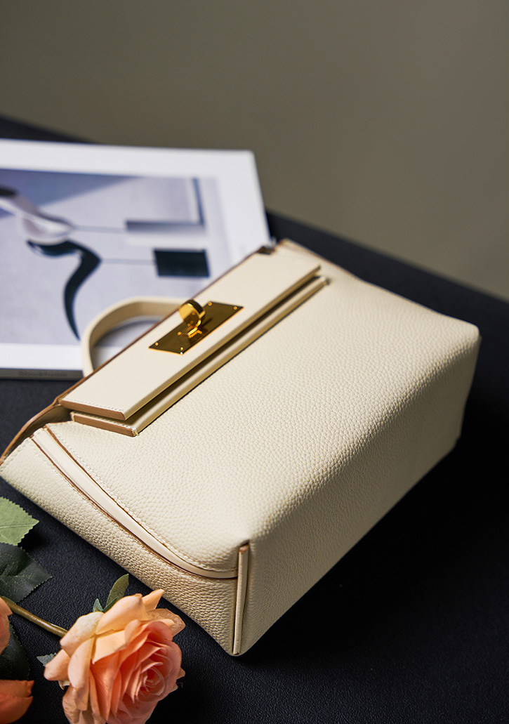 DEEPKEE original nubuck handmade full-grain genuine leather cowhide bag 頭層牛皮餃子包手提單肩斜挎背包 2519 號