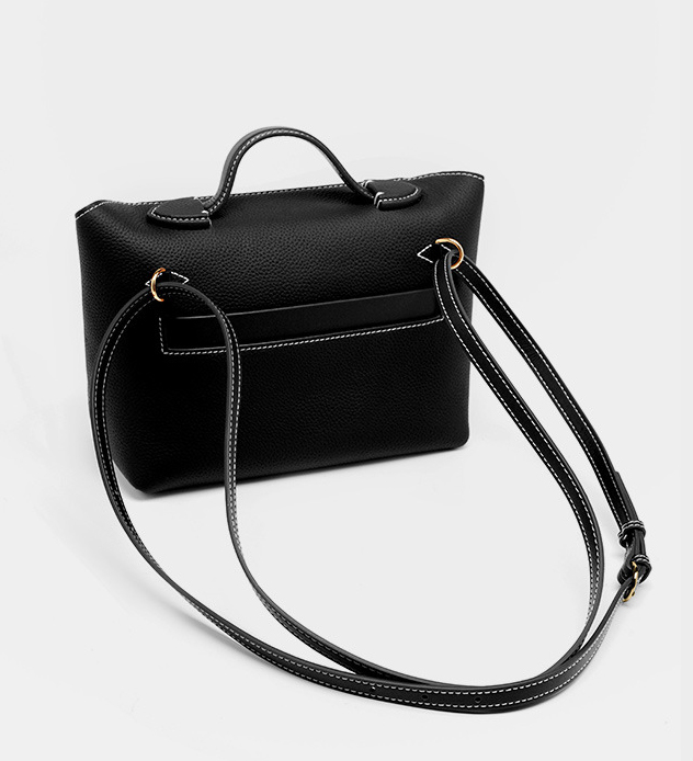 DEEPKEE original nubuck handmade full-grain genuine leather cowhide bag 頭層牛皮餃子包手提單肩斜挎背包 2519 號