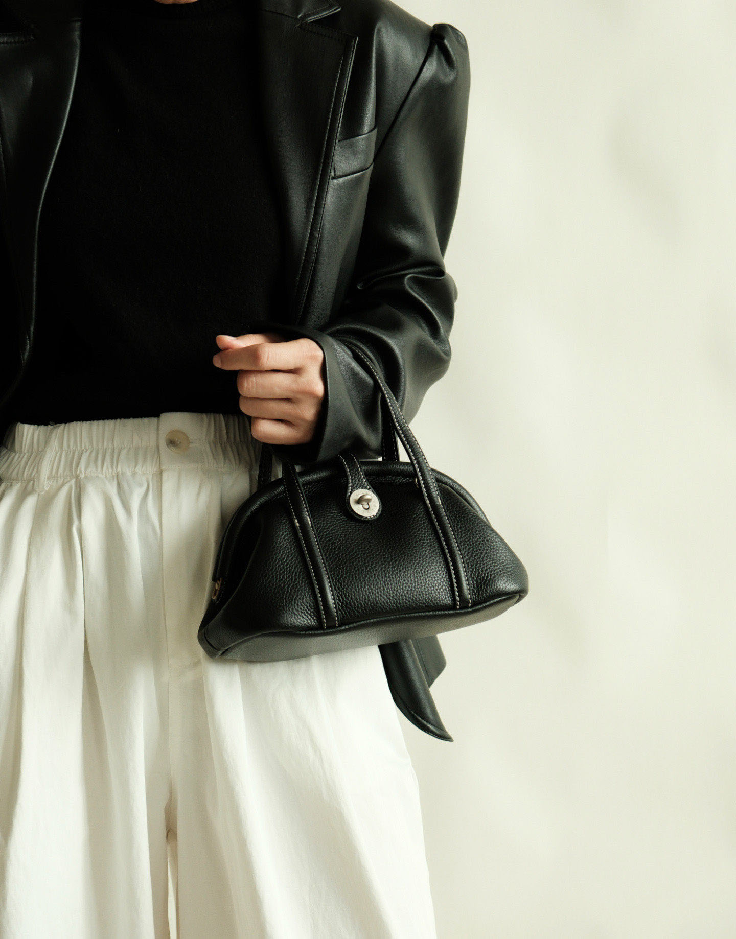 DEEPKEE 眞皮小眾經典貝殼包 25327 號