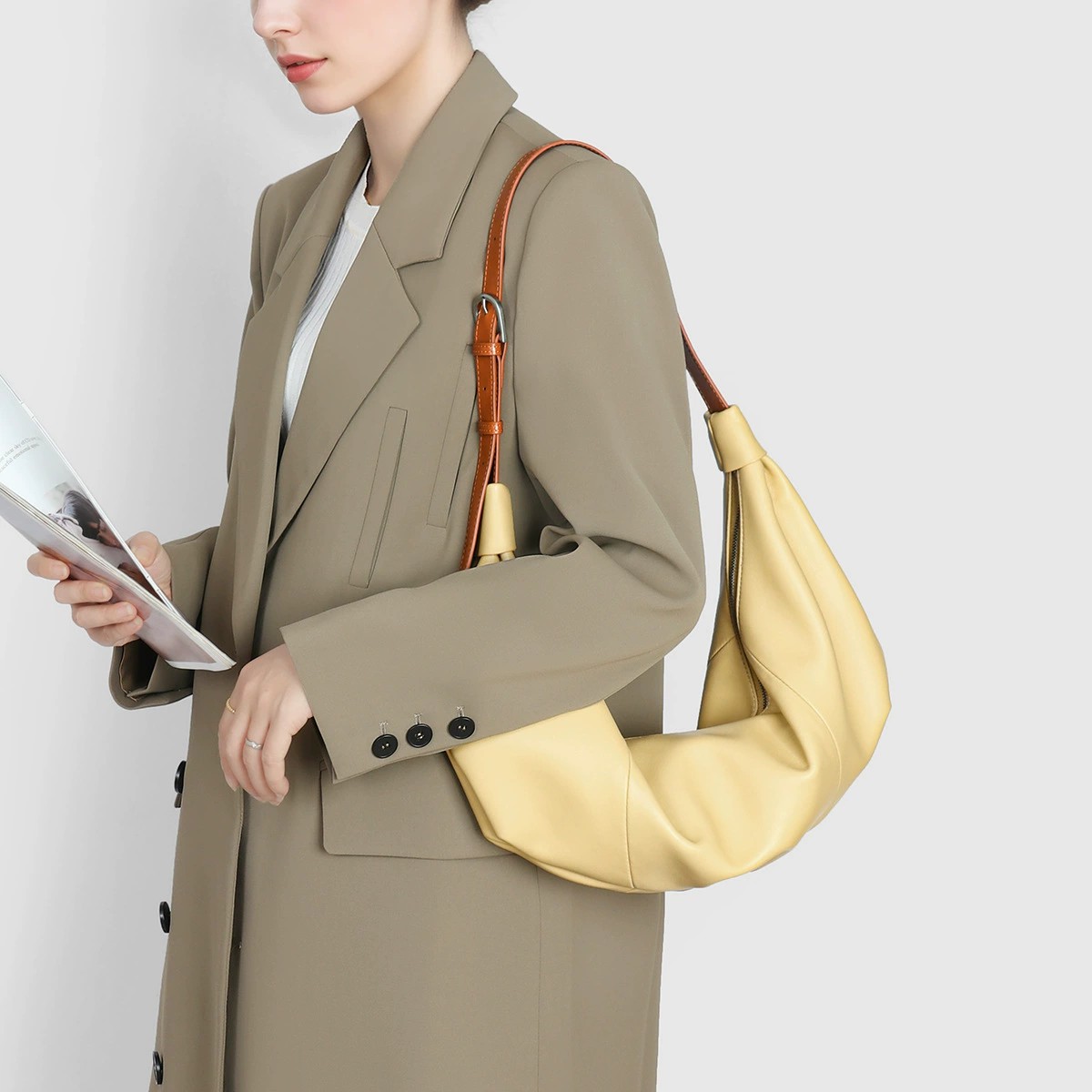 DEEPKEE-單肩斜垮包hobo包 2545號