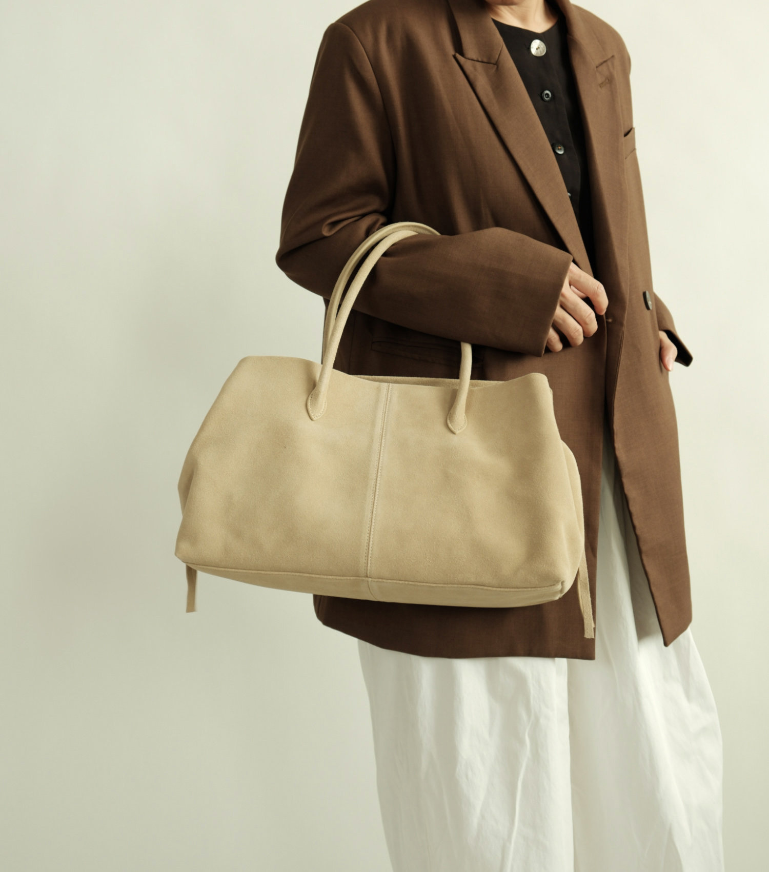 DEEPKEE 簡約風磨砂皮托特包 25729 號